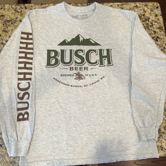 Men’s Size large Gray long sleeve Brew City tshirt - Picture 1 of 5